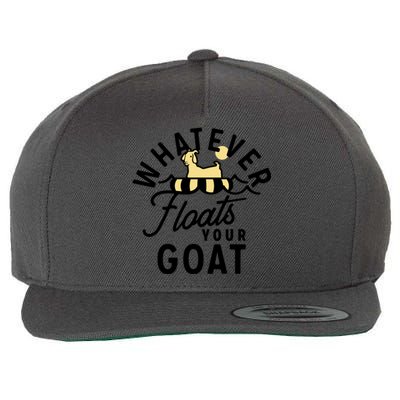 WHATEVER FLOATS YOUR GOAT Wool Snapback Cap