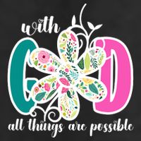 With God All Things Are Possible Floral Faith 11oz C Handle Ceramic Mug