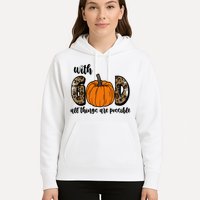 With God All Things Are Possible Fall Pumpkin Hoodie