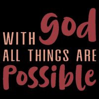 With God All Things Are Possible God Faith Jesus 1 Apron