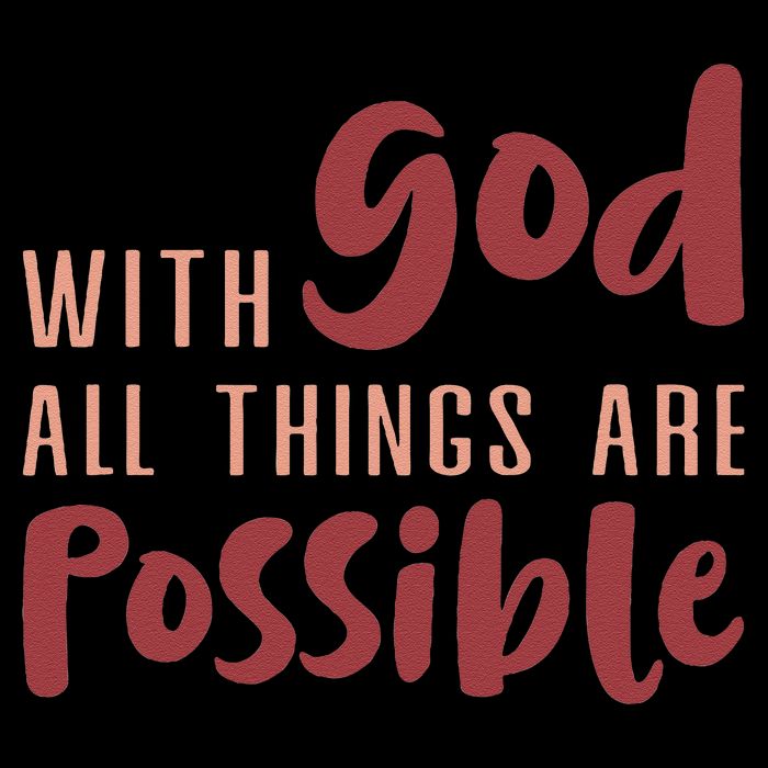 With God All Things Are Possible God Faith Jesus 1 Impact Tech Backpack