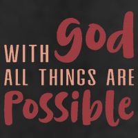 With God All Things Are Possible God Faith Jesus 1 Adult Drive Performance Visor