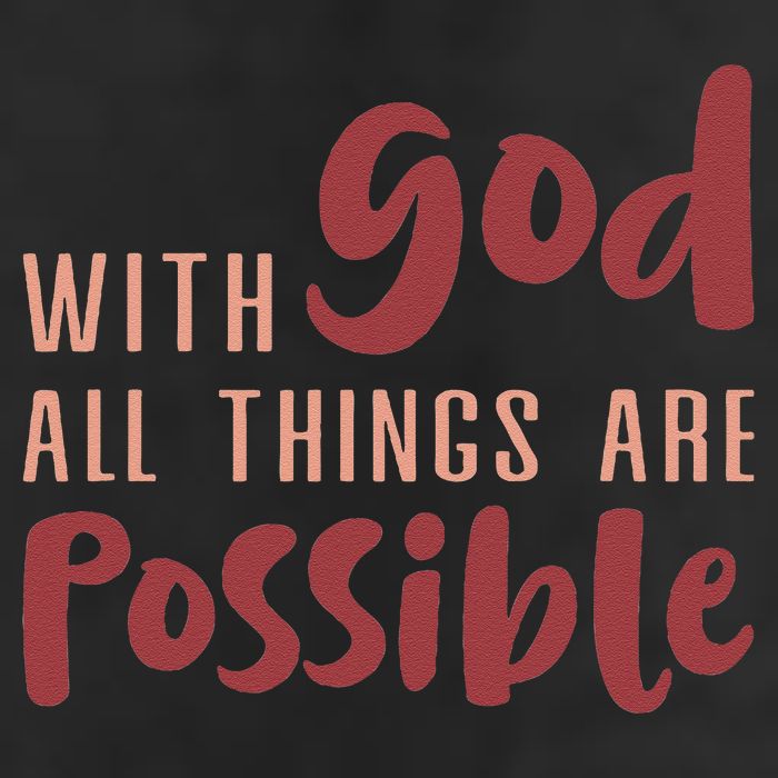 With God All Things Are Possible God Faith Jesus 1 Adult Drive Performance Visor