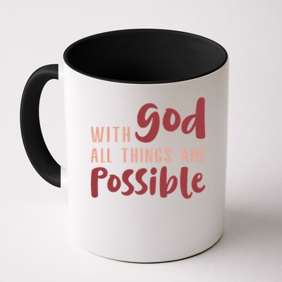 With God All Things Are Possible God Faith Jesus 1 Mug