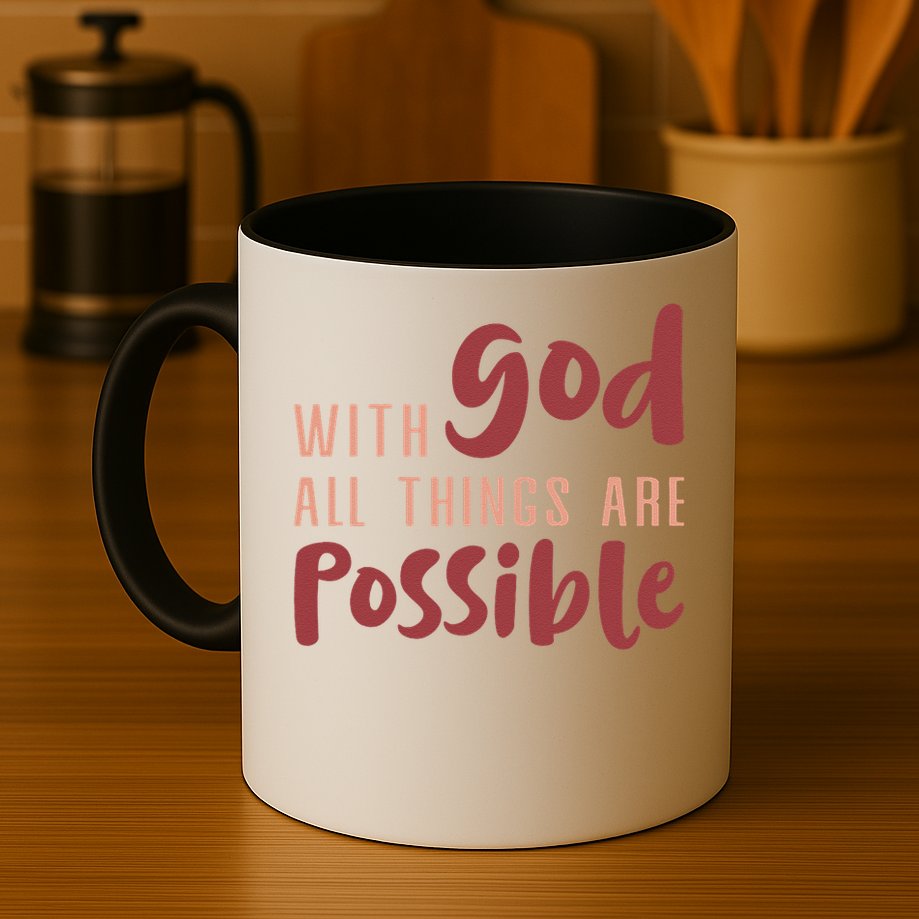 With God All Things Are Possible God Faith Jesus 1 Mug
