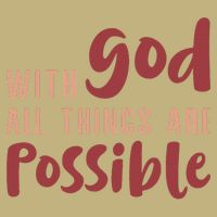 With God All Things Are Possible God Faith Jesus 1 Cooling Performance Crew T-Shirt