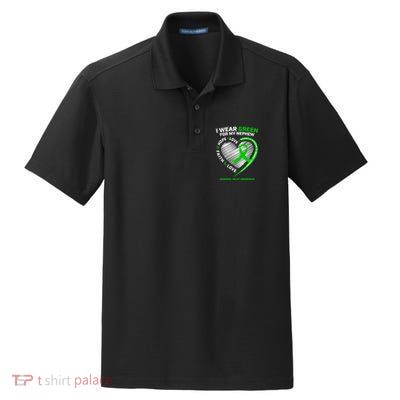Wear Green Aunt Uncle Funny Gift Nephew Cerebral Palsy Awareness Funny Gift Dry Zone Grid Polo