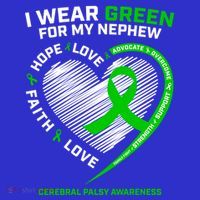 Wear Green Aunt Uncle Funny Gift Nephew Cerebral Palsy Awareness Funny Gift Tall T-Shirt