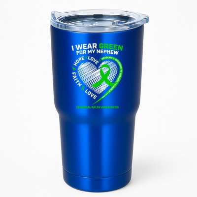 Wear Green Aunt Uncle Funny Gift Nephew Cerebral Palsy Awareness Funny Gift Tumbler