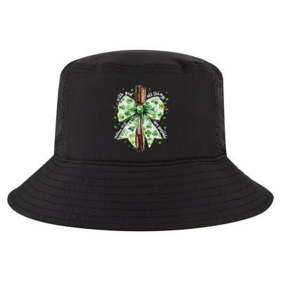 With God All Thing Are Possible St. PatrickS Coquette Bow Cool Comfort Performance Bucket Hat