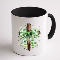 With God All Thing Are Possible St. PatrickS Coquette Bow Mug