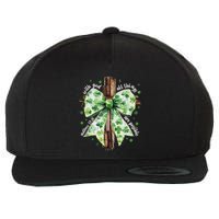 With God All Thing Are Possible St. PatrickS Coquette Bow Wool Snapback Cap