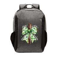 With God All Thing Are Possible St. PatrickS Coquette Bow Vector Backpack
