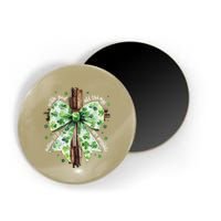 With God All Thing Are Possible St. PatrickS Coquette Bow Magnet