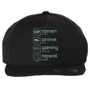 Wakeup Gaming Again, Ra Anime Gaming Restart  Wool Snapback Cap