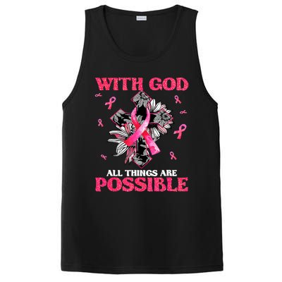 With God All Things Are Possible Breast Cancer Awareness PosiCharge Competitor Tank