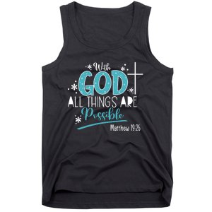 With God All Things Are Possible Tank Top