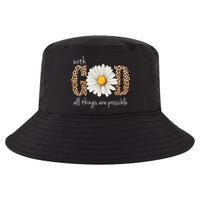 With God All Things Are Possible Sunflower Cool Comfort Performance Bucket Hat