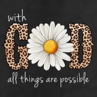 With God All Things Are Possible Sunflower Adult Drive Performance Visor