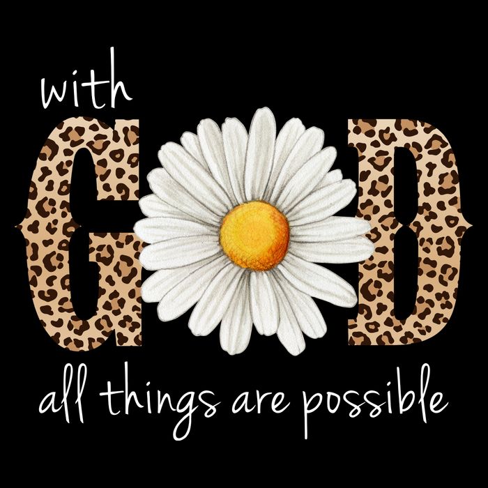 With God All Things Are Possible Sunflower Wool Snapback Cap