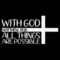 With God All Things Are Possible God Faith Jesus 4 Doggie Tank