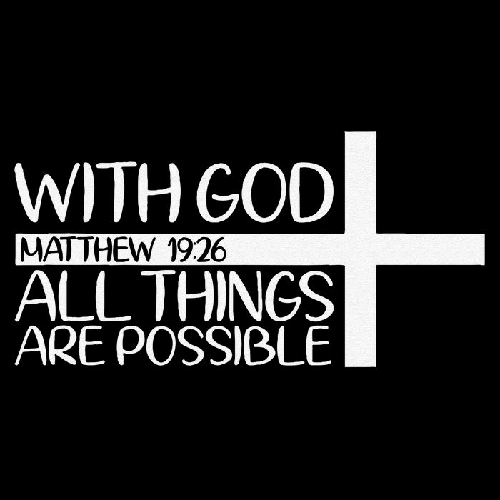 With God All Things Are Possible God Faith Jesus 4 Doggie Tank