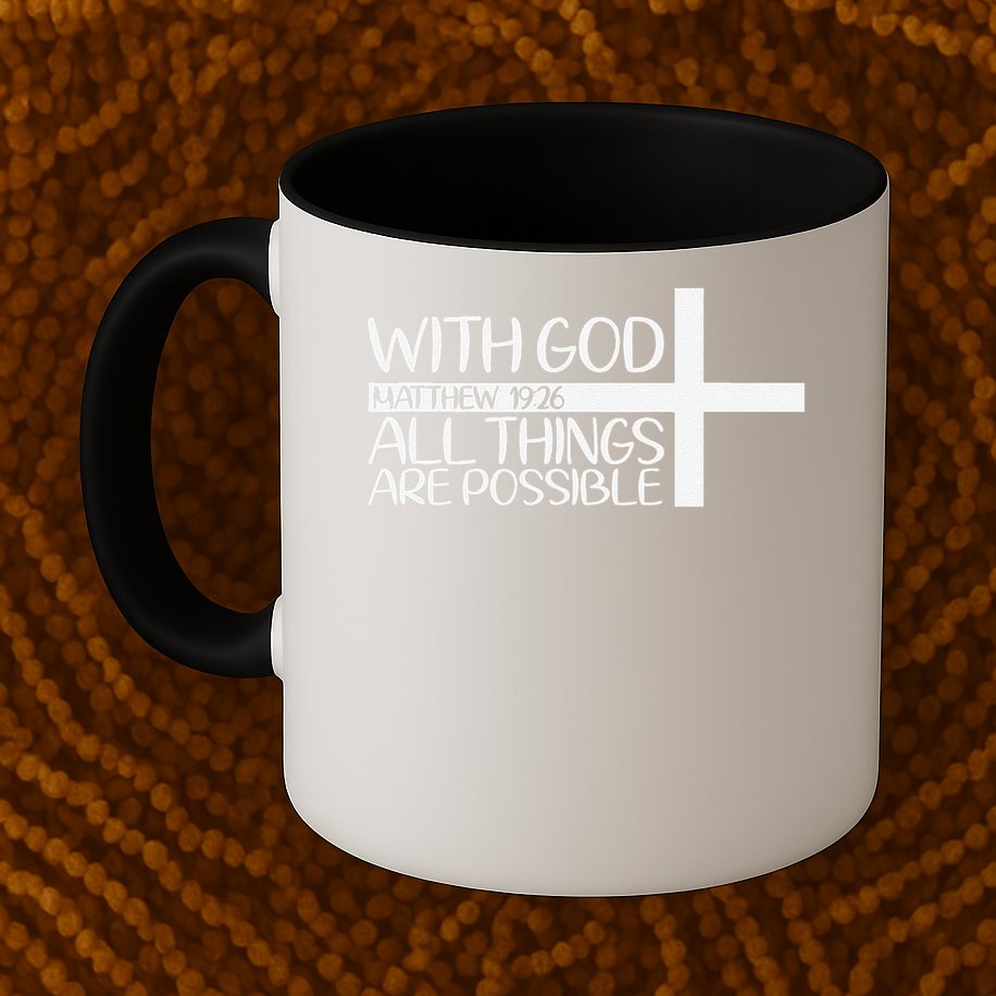 With God All Things Are Possible God Faith Jesus 4 Mug