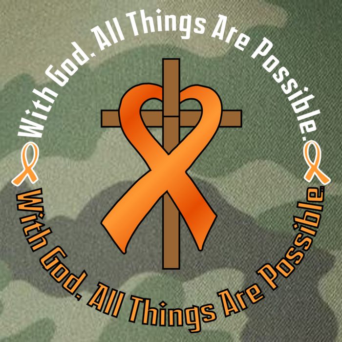 With God All Things Are Possible Multiple Sclerosis Awareness Legacy Tie Dye Trucker Hat