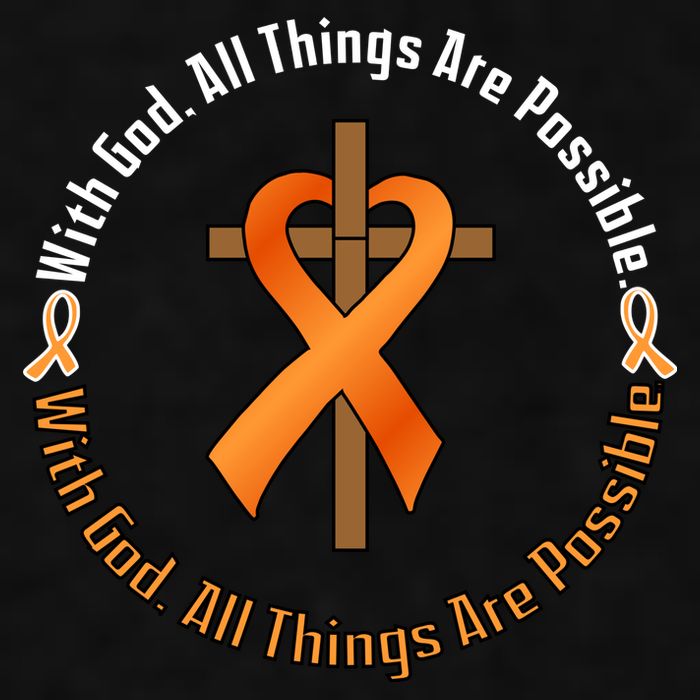 With God All Things Are Possible Multiple Sclerosis Awareness Ladies PosiCharge Tri-Blend Wicking Tank