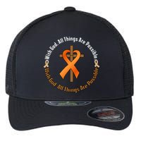 With God All Things Are Possible Multiple Sclerosis Awareness Flexfit Unipanel Trucker Cap