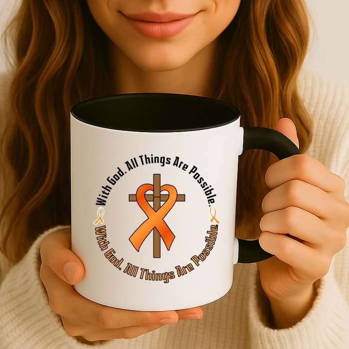 With God All Things Are Possible Multiple Sclerosis Awareness Mug