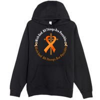 With God All Things Are Possible Multiple Sclerosis Awareness Premium Pullover Hoodie