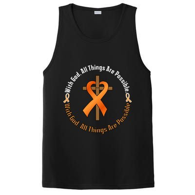 With God All Things Are Possible Multiple Sclerosis Awareness PosiCharge Competitor Tank