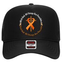 With God All Things Are Possible Multiple Sclerosis Awareness Hat