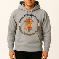 With God All Things Are Possible Multiple Sclerosis Awareness Hoodie