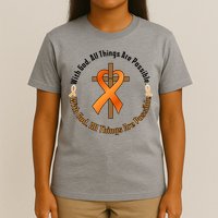 With God All Things Are Possible Multiple Sclerosis Awareness T-Shirt