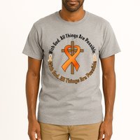 With God All Things Are Possible Multiple Sclerosis Awareness Tall T-Shirt
