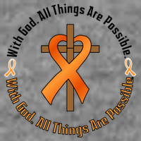 With God All Things Are Possible Multiple Sclerosis Awareness 7-Panel Snapback Hat