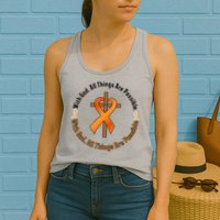 With God All Things Are Possible Multiple Sclerosis Awareness Womens Tank Top