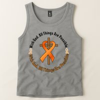 With God All Things Are Possible Multiple Sclerosis Awareness Tank Top