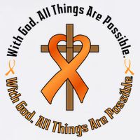With God All Things Are Possible Multiple Sclerosis Awareness Garment-Dyed Sweatshirt