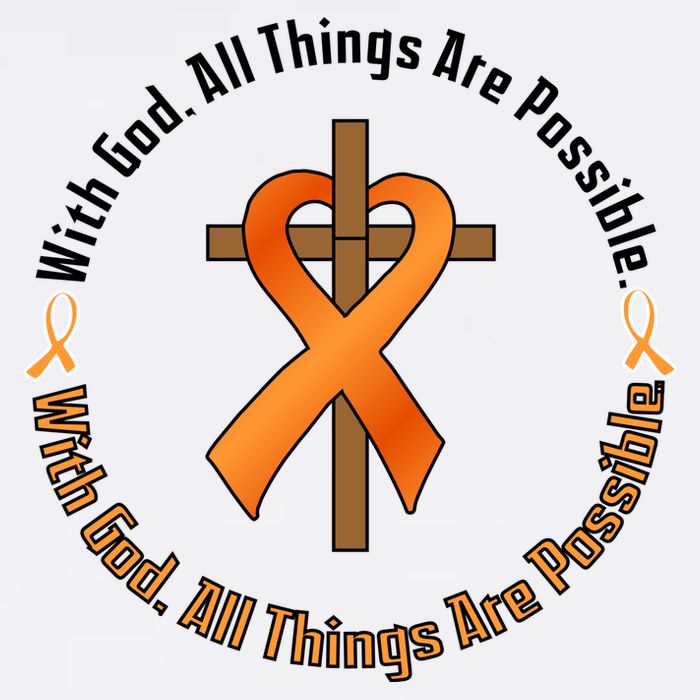 With God All Things Are Possible Multiple Sclerosis Awareness Garment-Dyed Sweatshirt