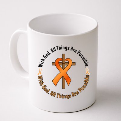 With God All Things Are Possible Multiple Sclerosis Awareness Coffee Mug