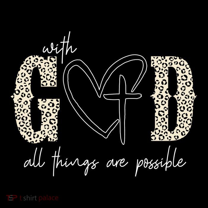 With God All Things Are Possible Cross Heart City Backpack