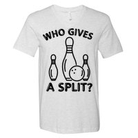 Who Gives A Split Funny Bowling Balls V-Neck T-Shirt
