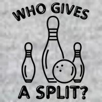 Who Gives A Split Funny Bowling Balls V-Neck T-Shirt