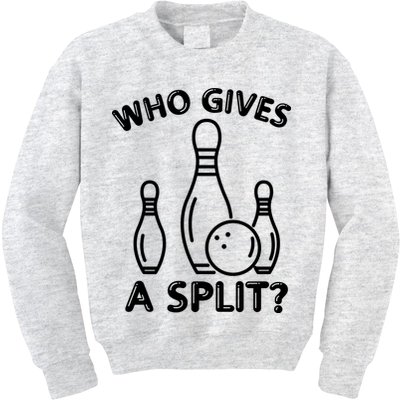 Who Gives A Split Funny Bowling Balls Kids Sweatshirt