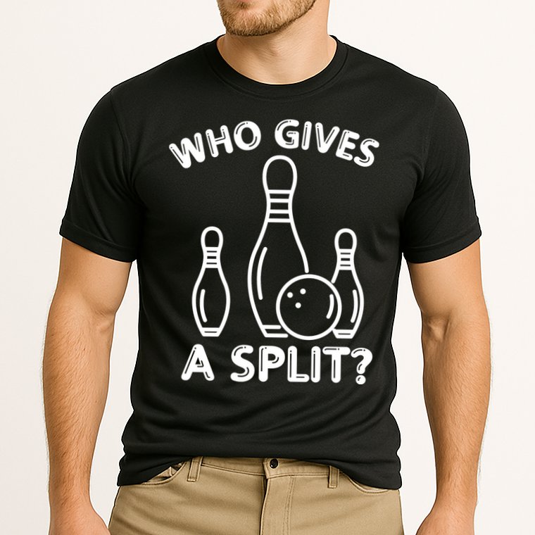 Who Gives A Split Funny Bowling Balls Performance Shirt