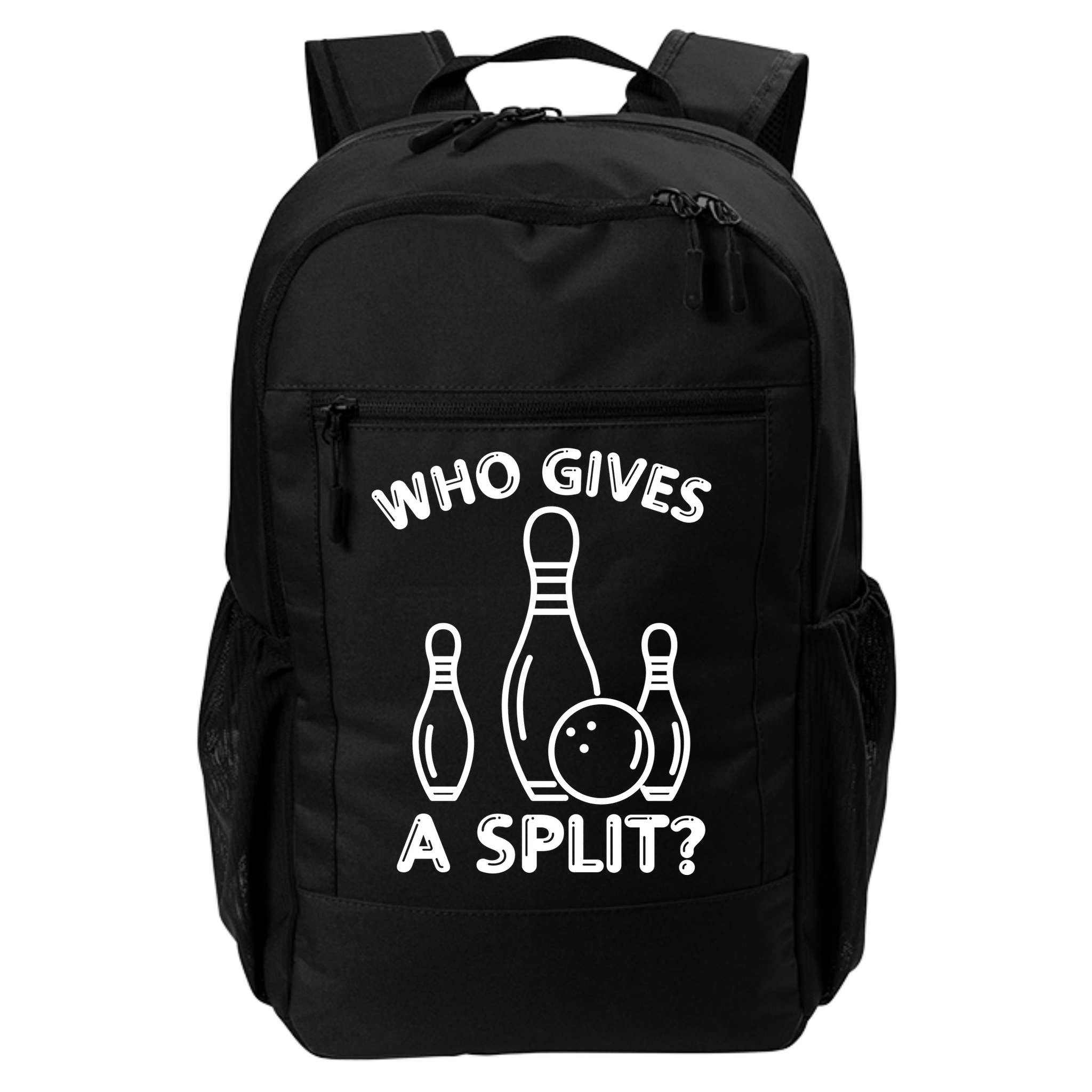 Who Gives A Split Funny Bowling Balls Backpack