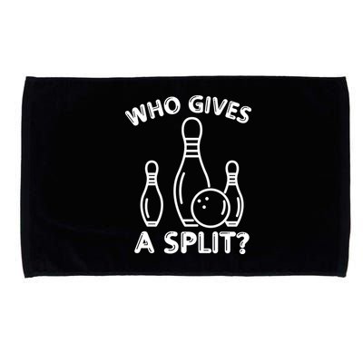Who Gives A Split Funny Bowling Balls Microfiber Hand Towel